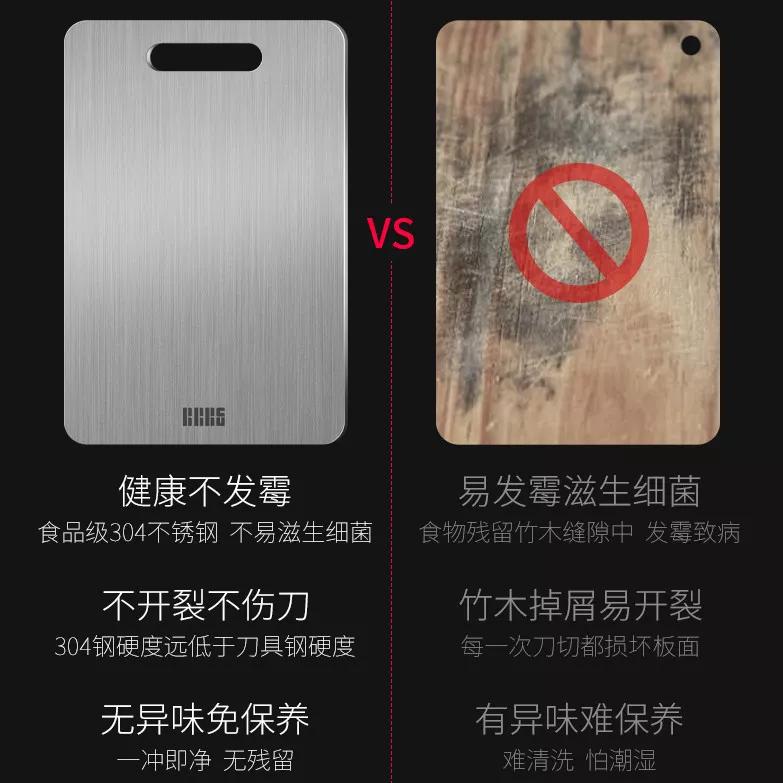 德国工业4.0不锈钢菜板,颠覆传统彻底解决砧板发霉、起屑难题