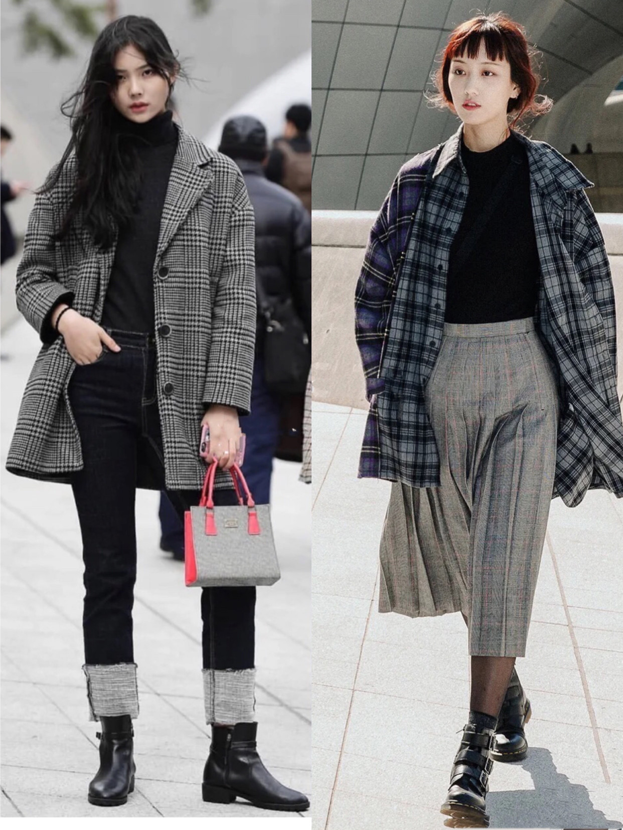 人手一件的黑色打底衫，韩国女生是怎么穿的？