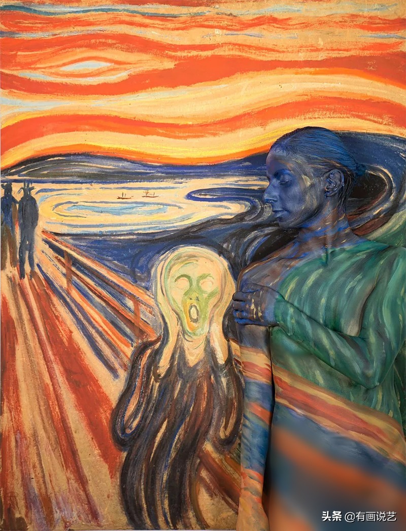 6幅欺骗双眼的人体绘画，仔细看看才发现模特躲在画中