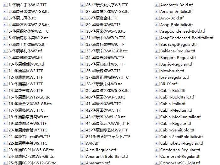 ps有没有什么字体资源免费的,ps字体包下载大全免费官网