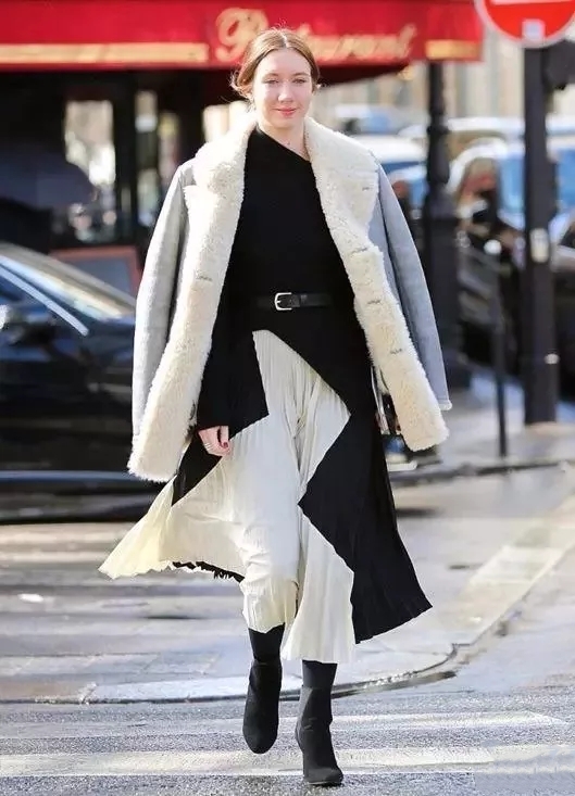 羊羔毛外套怎么穿才好看,羊羔毛显瘦外套