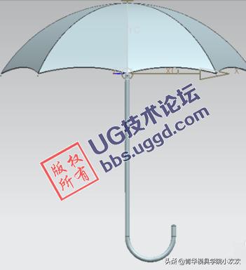 ug建模雨伞空间画法,ug画雨伞详细教学