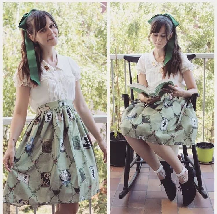 洛丽塔复古宫廷风轻洋装,紫红色洛丽塔洋装