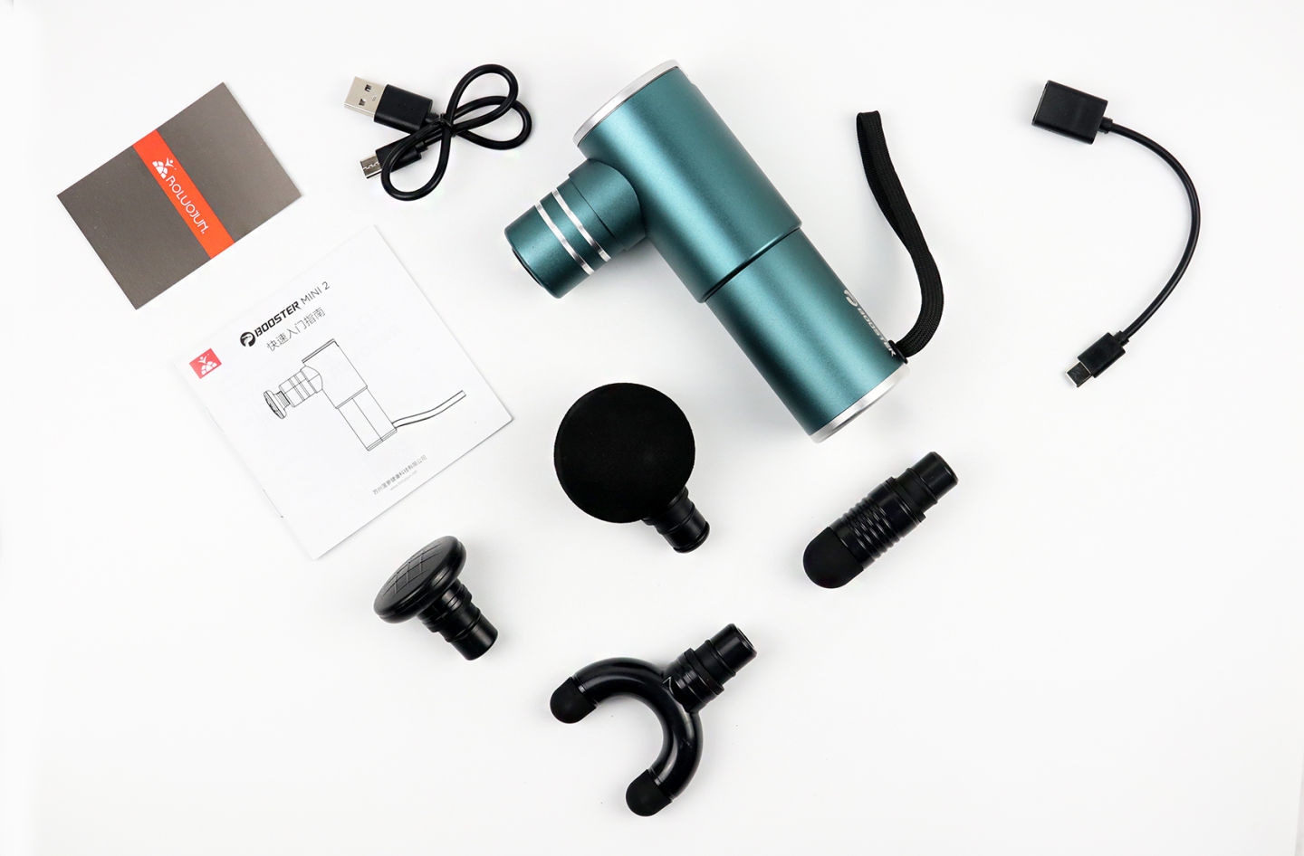 菠萝君mini筋膜枪配件,菠萝君筋膜枪mini使用教程