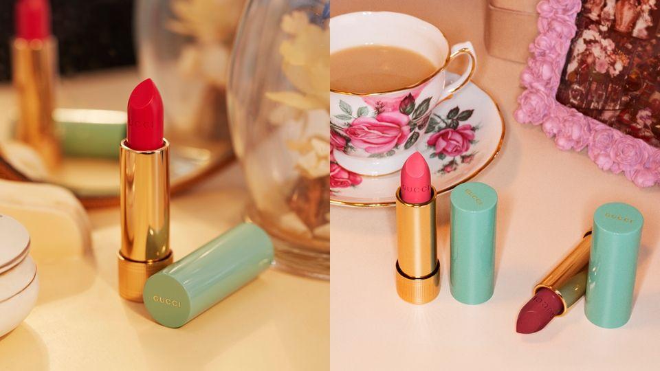 gucci口红2022新包装,gucci口红gucci505草莓红