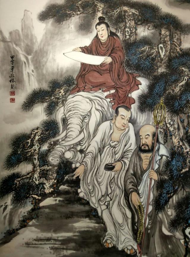 观音三尊十八罗汉,十八罗汉组合图