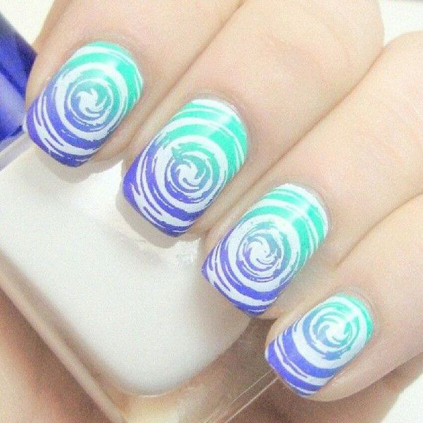 大理石美甲教程图片大全集,大理石美甲初学者必备