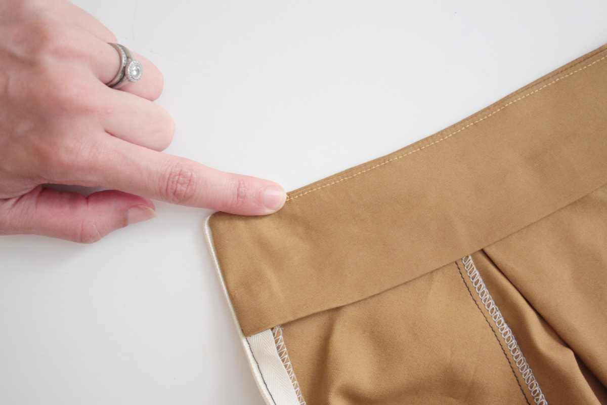 缝纫技巧做腰带嵌条,各种衣服裤子的缝纫方法