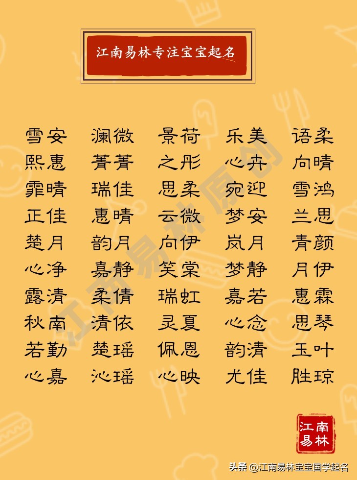 惊鸿一瞥的女孩名,宋词中励志的女孩名字