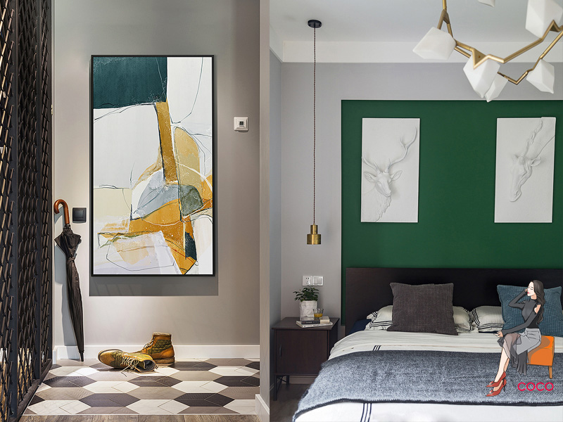 客厅装饰画如何装出高级感,家居装饰画空间搭配技巧