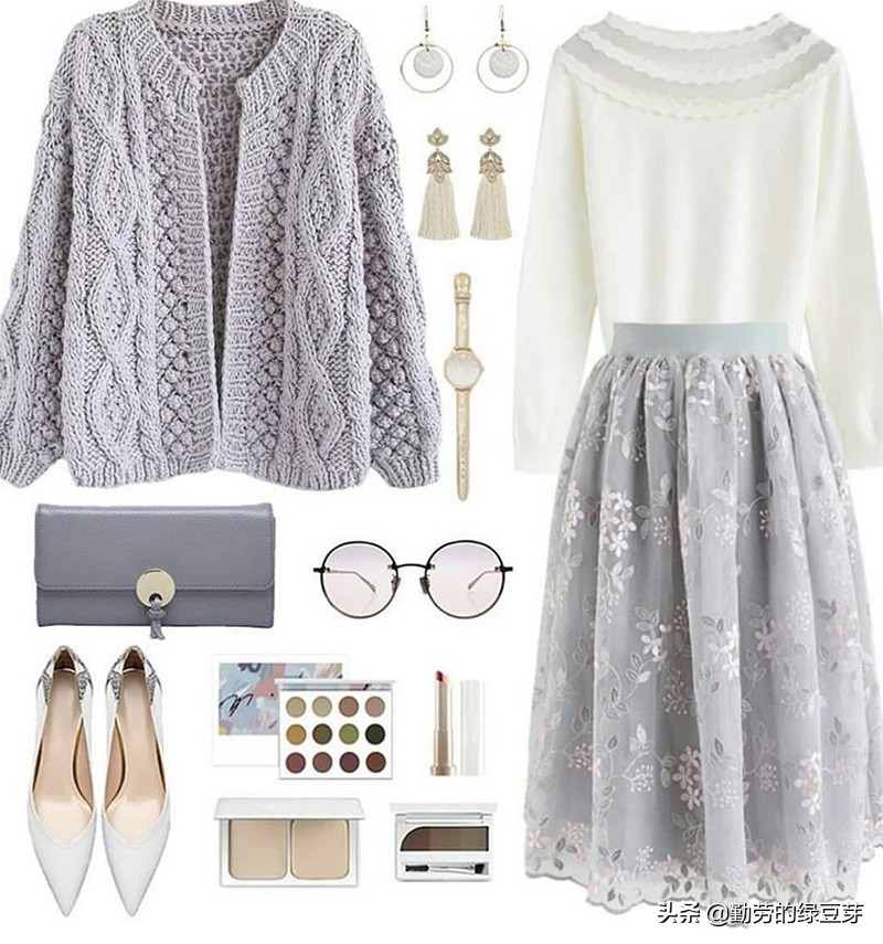 搭配针织衫半身裙秋冬款,宽松针织衫半身裙怎么搭外套