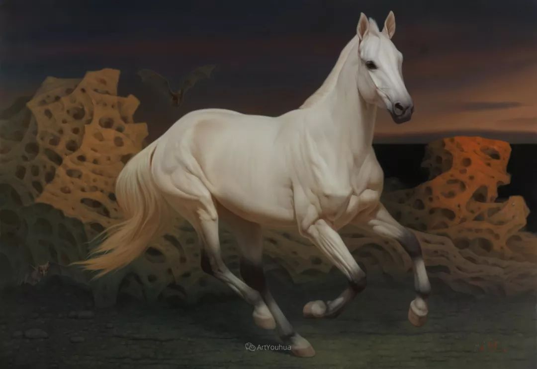 中国写意油画双年展高清作品集,国韵经典油画第五届