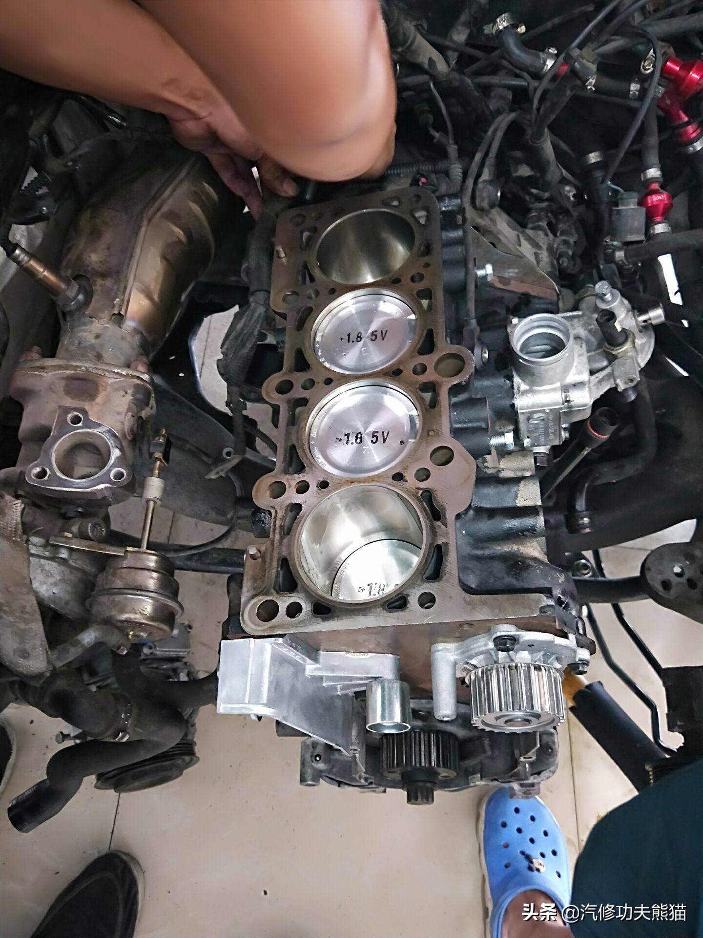 奥迪a61.8发动机大修费用,老款奥迪a6六缸发动机大修全过程