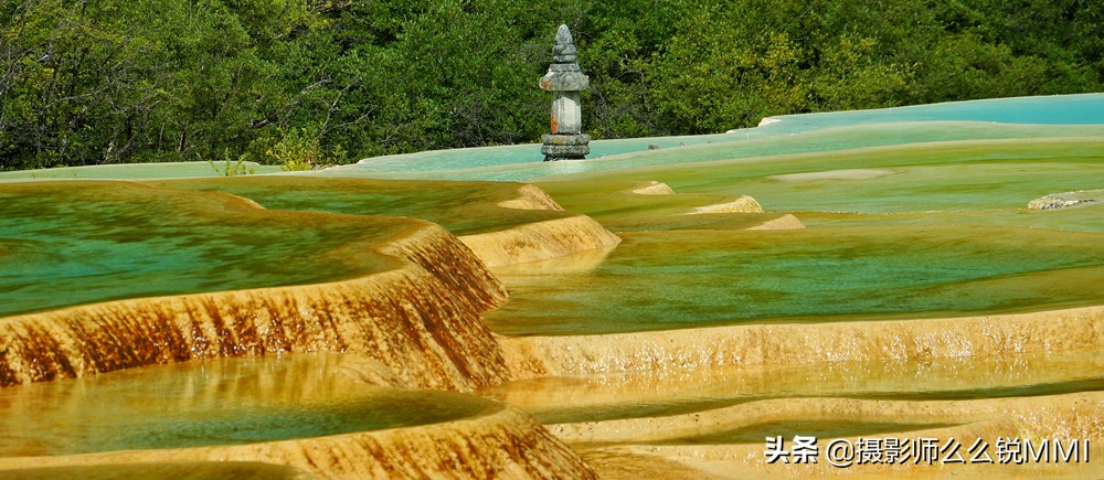 童话秘境五彩池，神仙来了都不想走！#全民热遗#