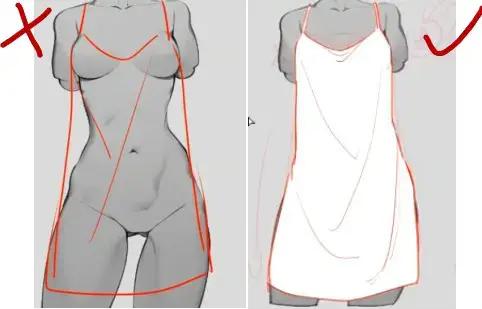 褶皱到底该怎么画,绘画板画线断线