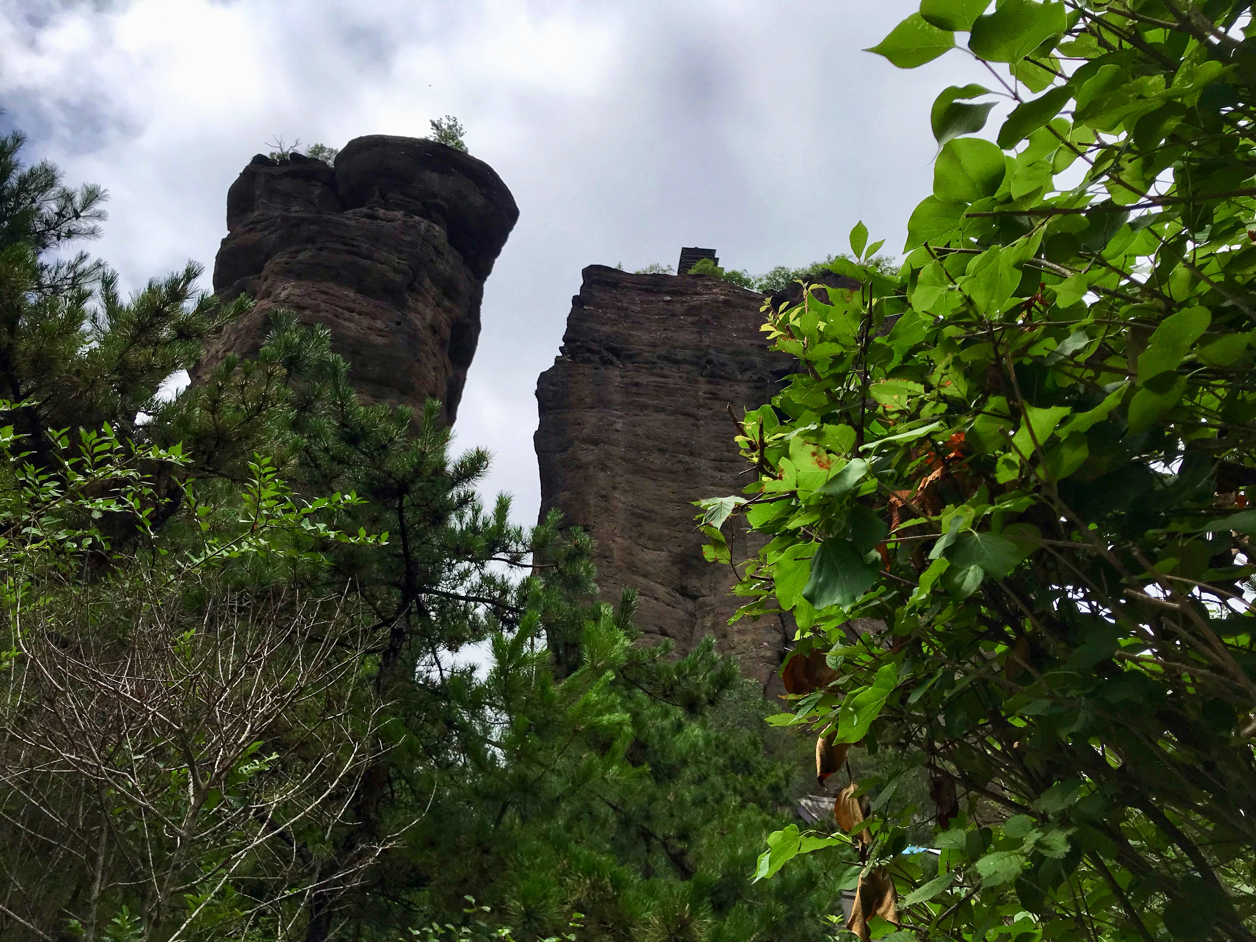 承德十大奇景天桥山,承德双塔山大自然的鬼斧神工