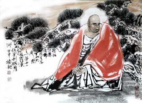 佛教十八罗汉都是修成正果的凡人,十八罗汉中迦叶尊者图片