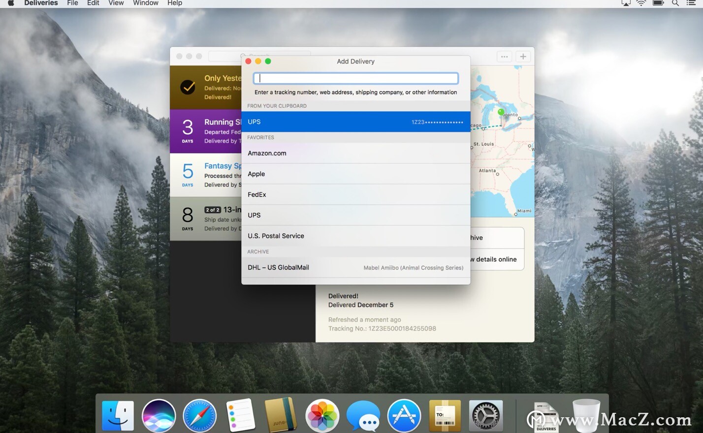 你的国际快递已送达,你的快递已从境外发货