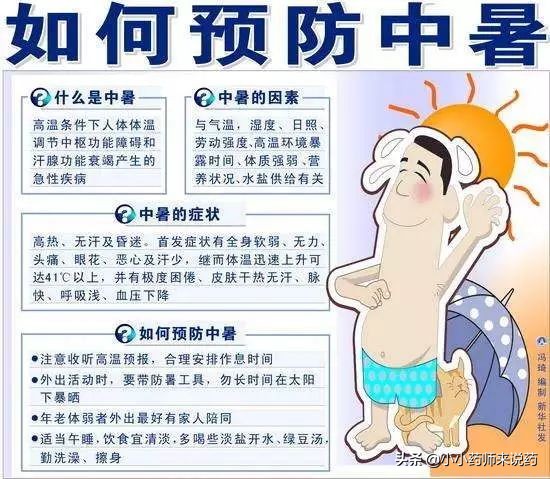夏天预防中暑清热解毒,防中暑解暑的方法