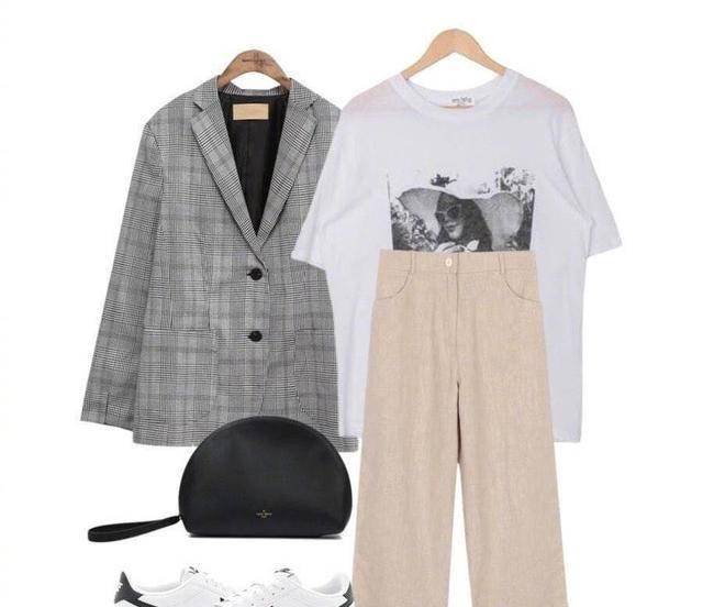 小格子西装xs,格子休闲小西装韩版穿搭