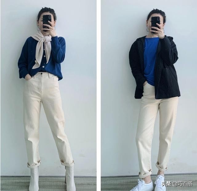 冬天胖人穿白色牛仔裤好看吗,男士冬天白色牛仔裤