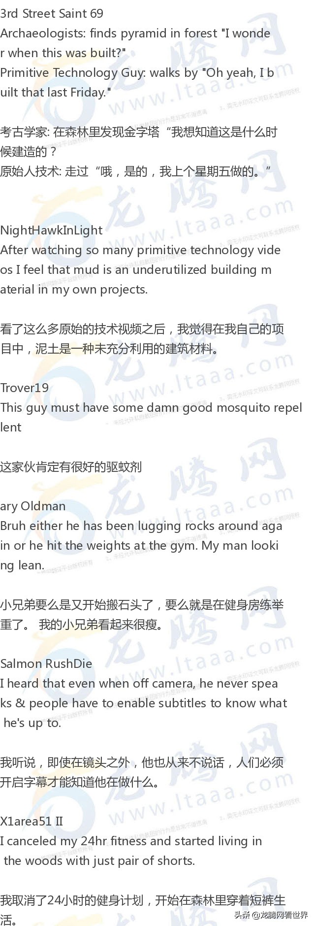 「龙腾网」土澳小哥手艺：寒士草庐（评论二）