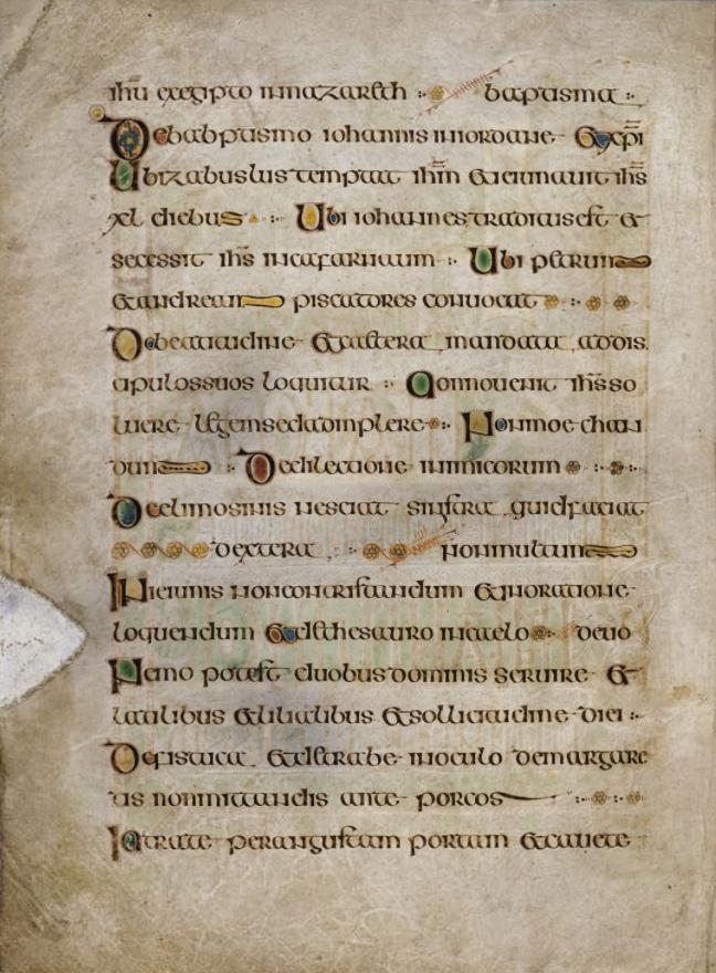 可在线阅读的高清版爱尔兰国宝《凯尔斯之书》by都柏林三一学院