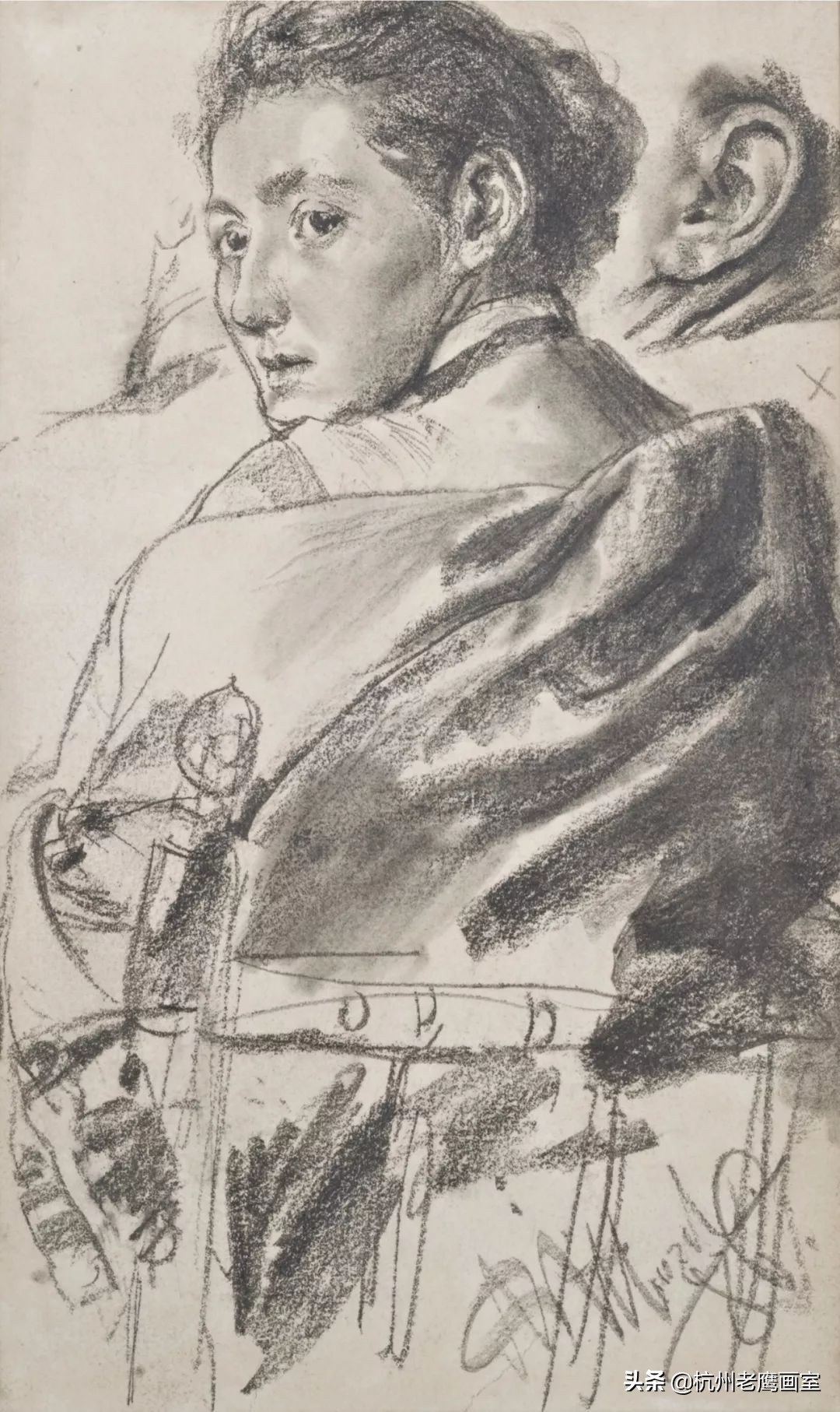 门采尔素描作品的尺寸,门采尔素描高清大图