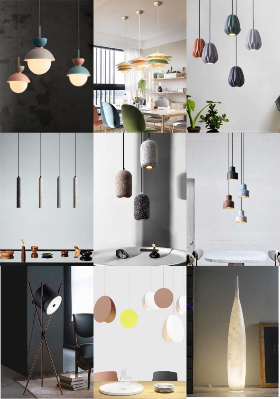 北欧风房间灯饰灯具效果图,北欧风全屋灯饰