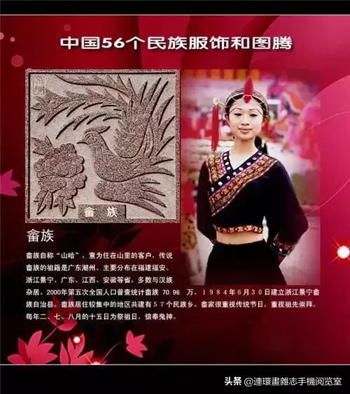 外网评论中国56个民族服饰,56个民族的图腾