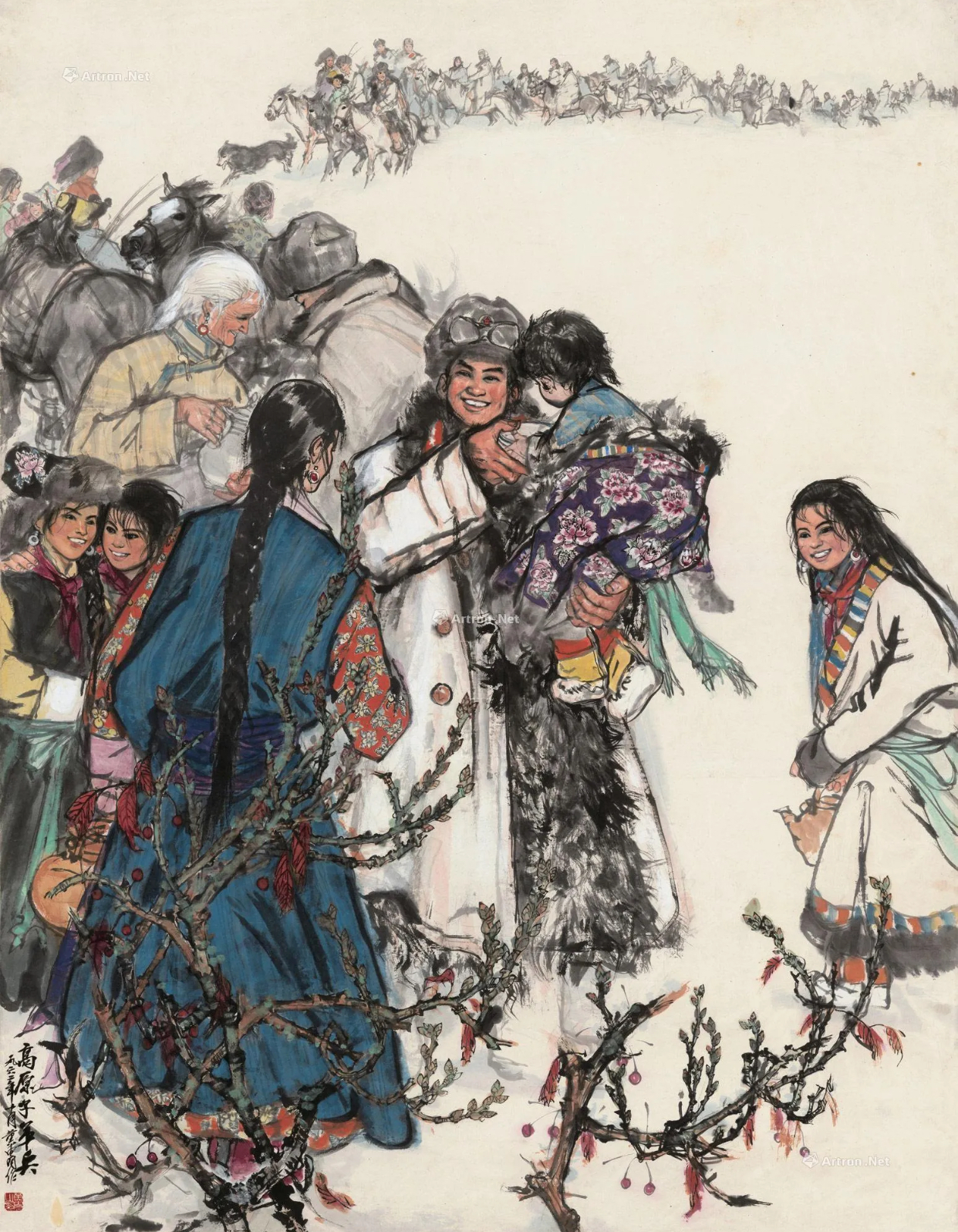 70年代名家绘画作品,体验90年代的绘画作品