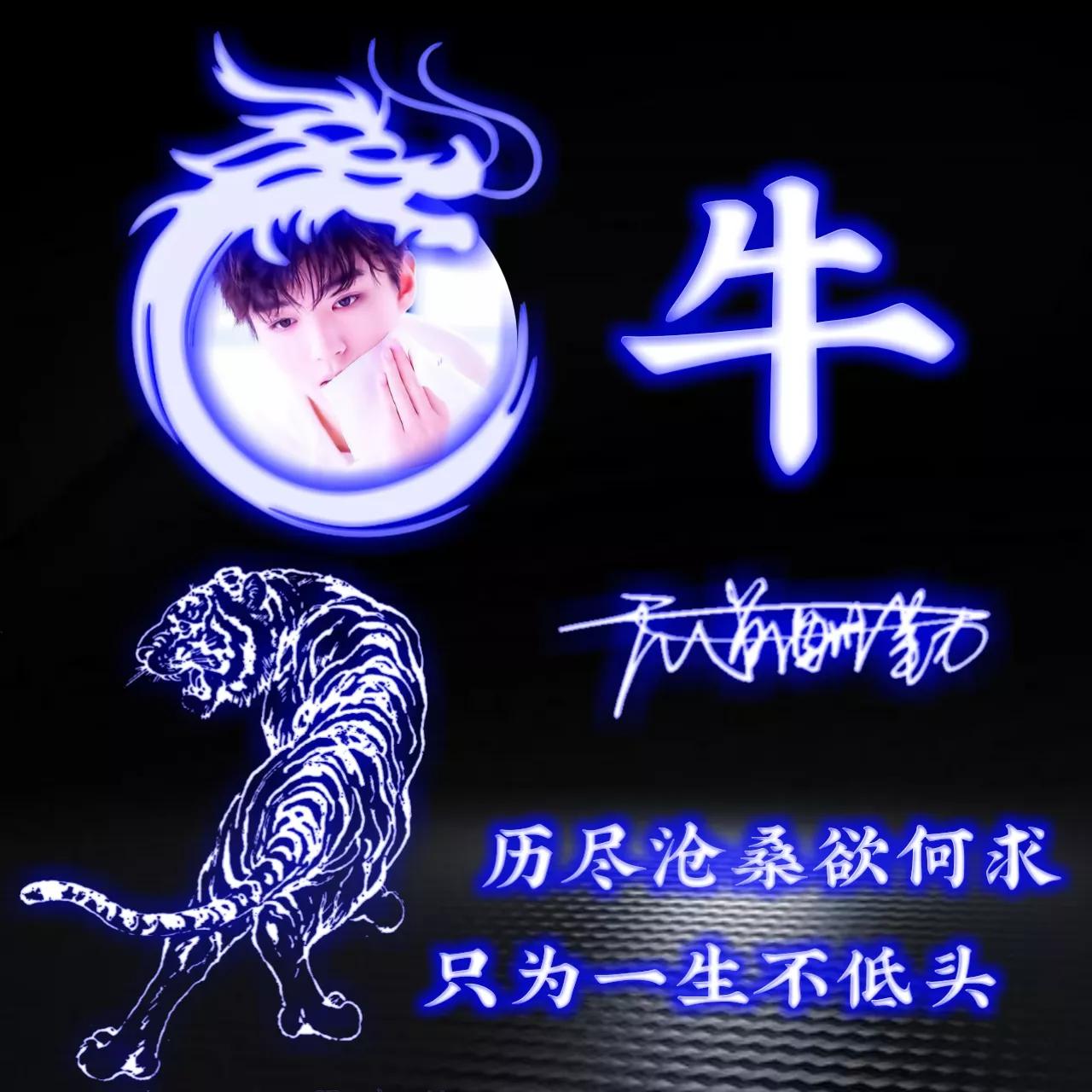 代表好运的姓氏头像图片,姓氏头像荧光励志