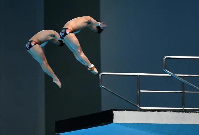 十四运会跳水比赛花絮,十四运跳水测试赛礼仪采访