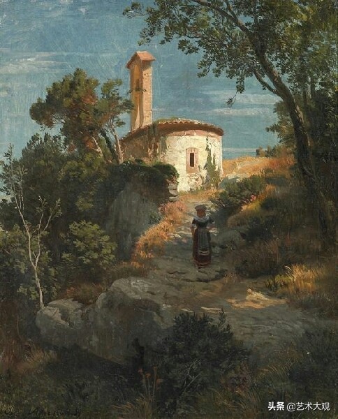 欧洲古典风景油画作品欣赏,德国古典画家风景油画作品