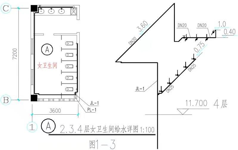 给水管道及阀门识图,绿化给水管道识图