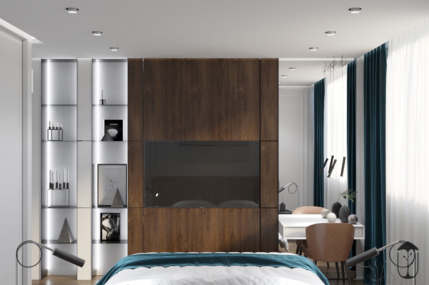 装修风格现代简约一房一厅,一眼就爱上小户型的装修