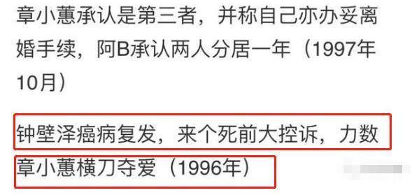 钟镇涛前妻章小蕙现状,钟镇涛前妻章小蕙败光家产视频