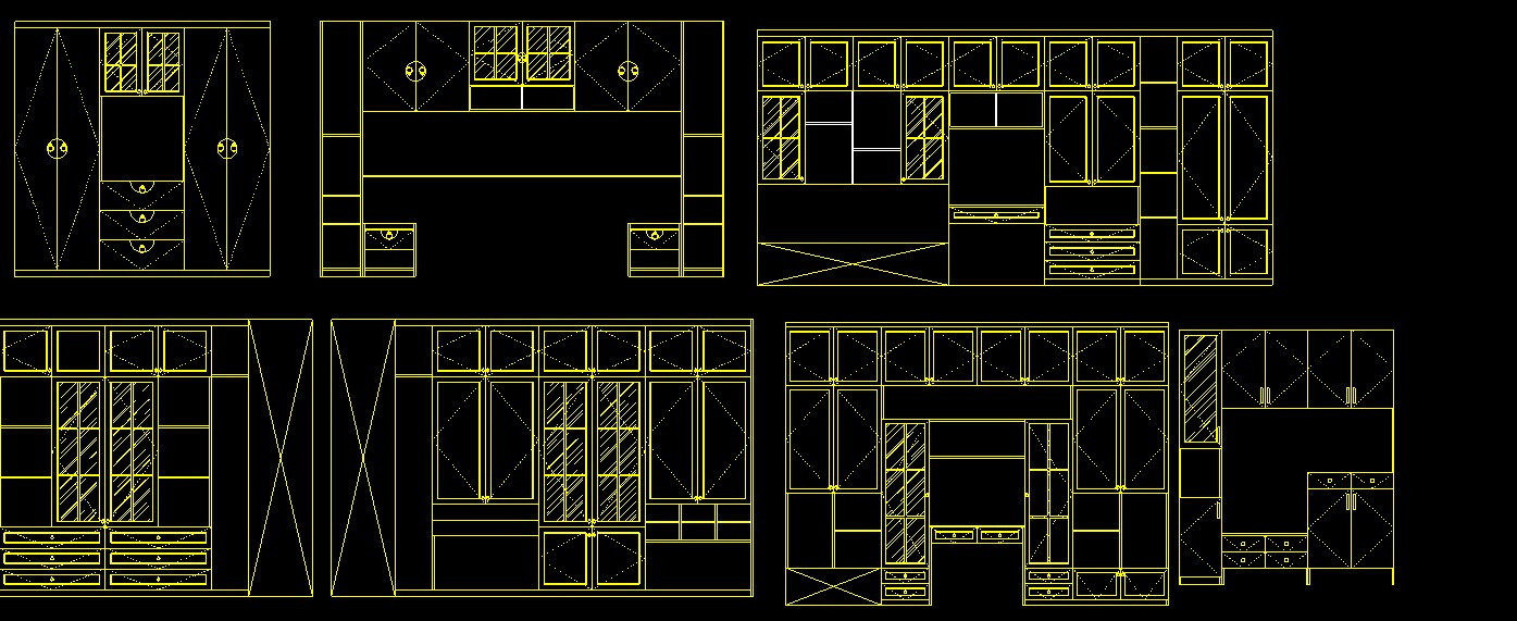 全屋定制家具衣柜橱柜cad画图,全屋定制柜子cad设计