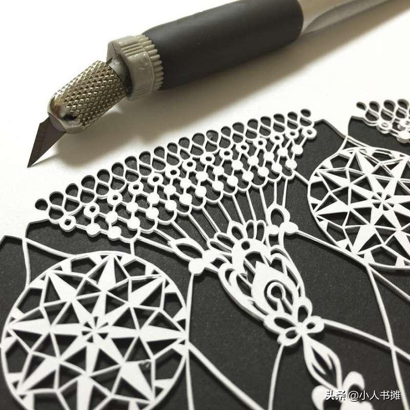 日本剪纸大神,龙猫剪纸手工制作