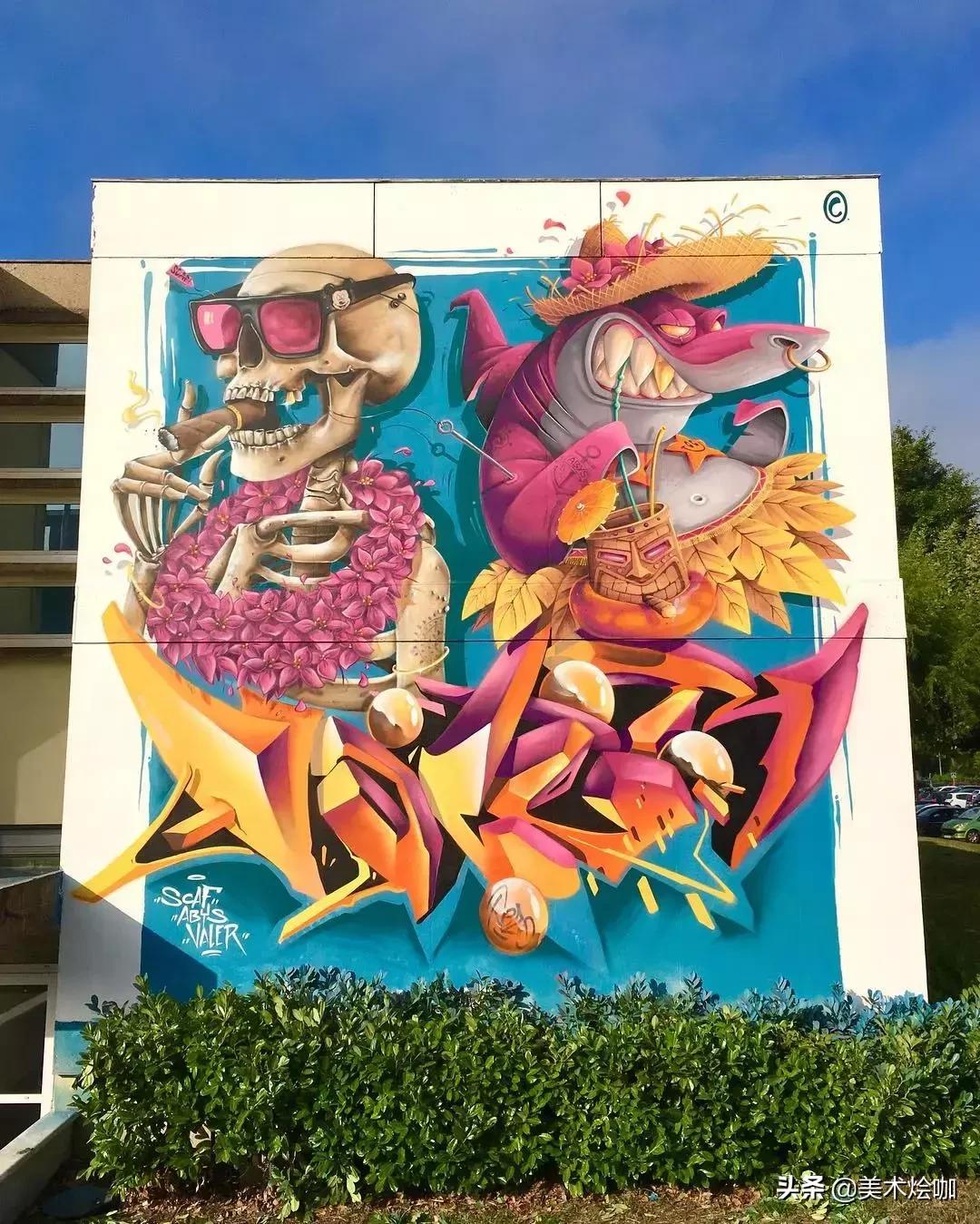 极具张力的墙绘作品,简单3d创意墙绘大全