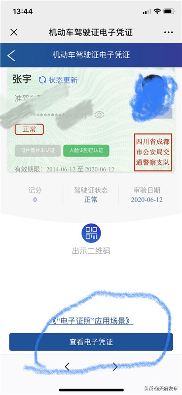 成都电子驾照在哪里查看,成都怎样申领电子驾照