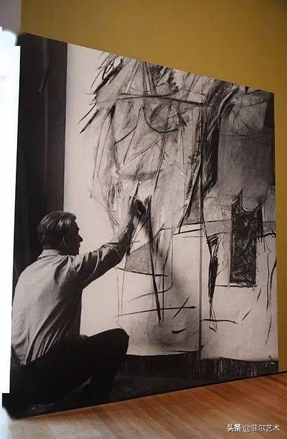 丹麦画家蒙森德风景油画作品欣赏,荷兰画家德库宁的油画作品无题