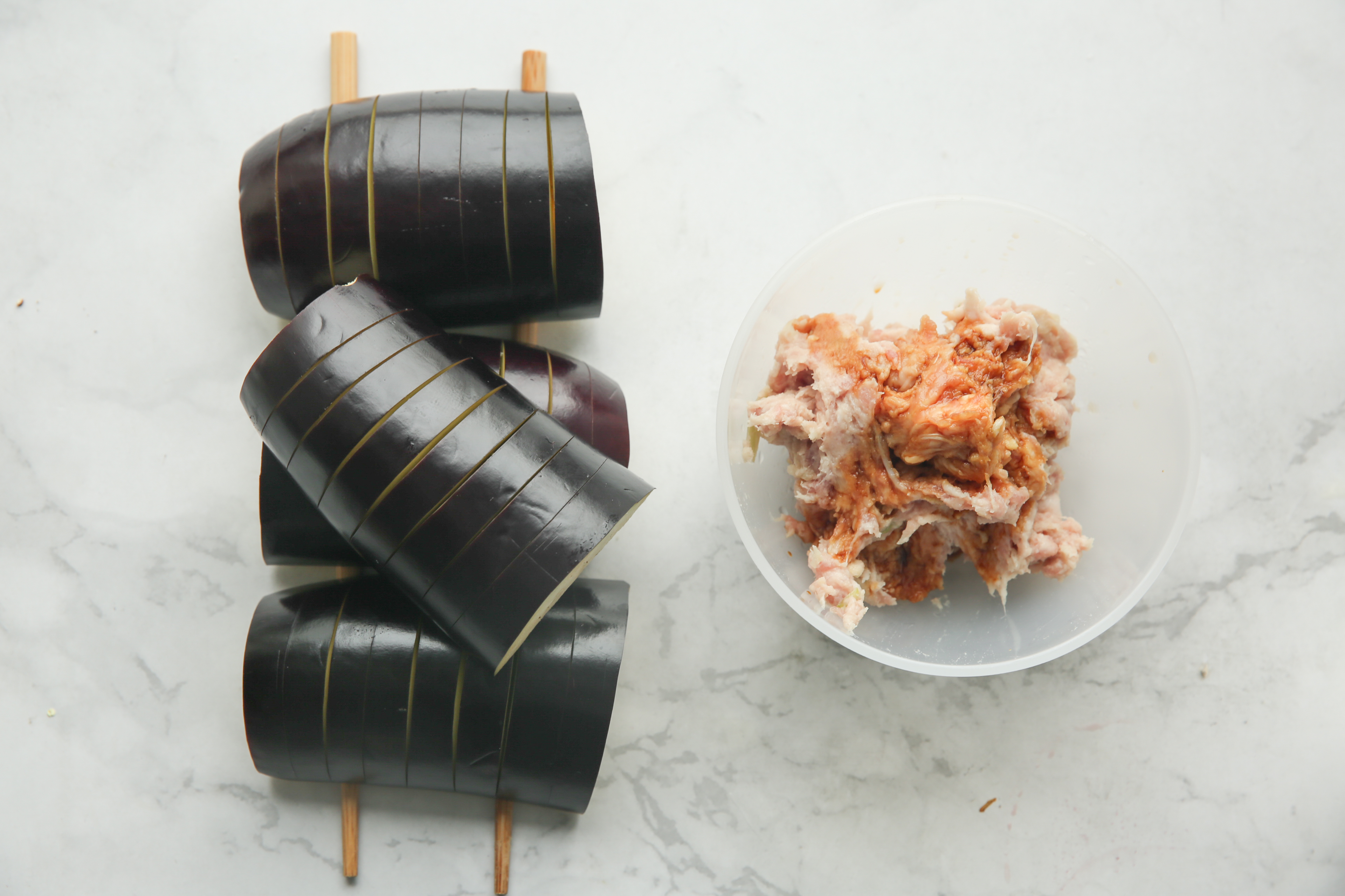 鲜香肉酿茄子也可以用破壁机制作