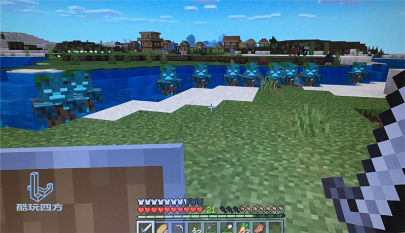 我的世界红色湖泊,我的世界不小心发现心形湖泊