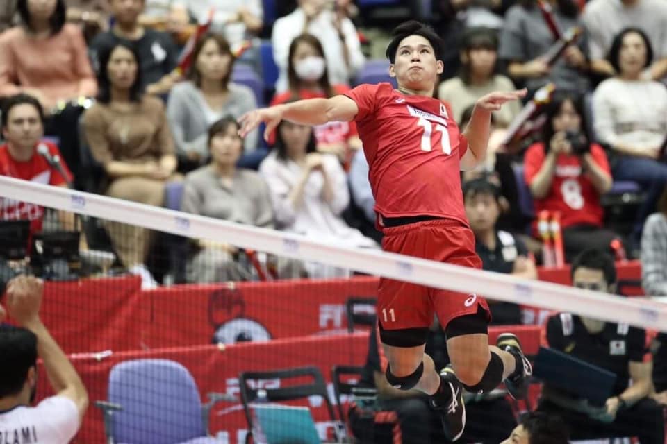 中日男排友谊赛日本西田有志集锦,2024日本男排西田有志在哪里打球