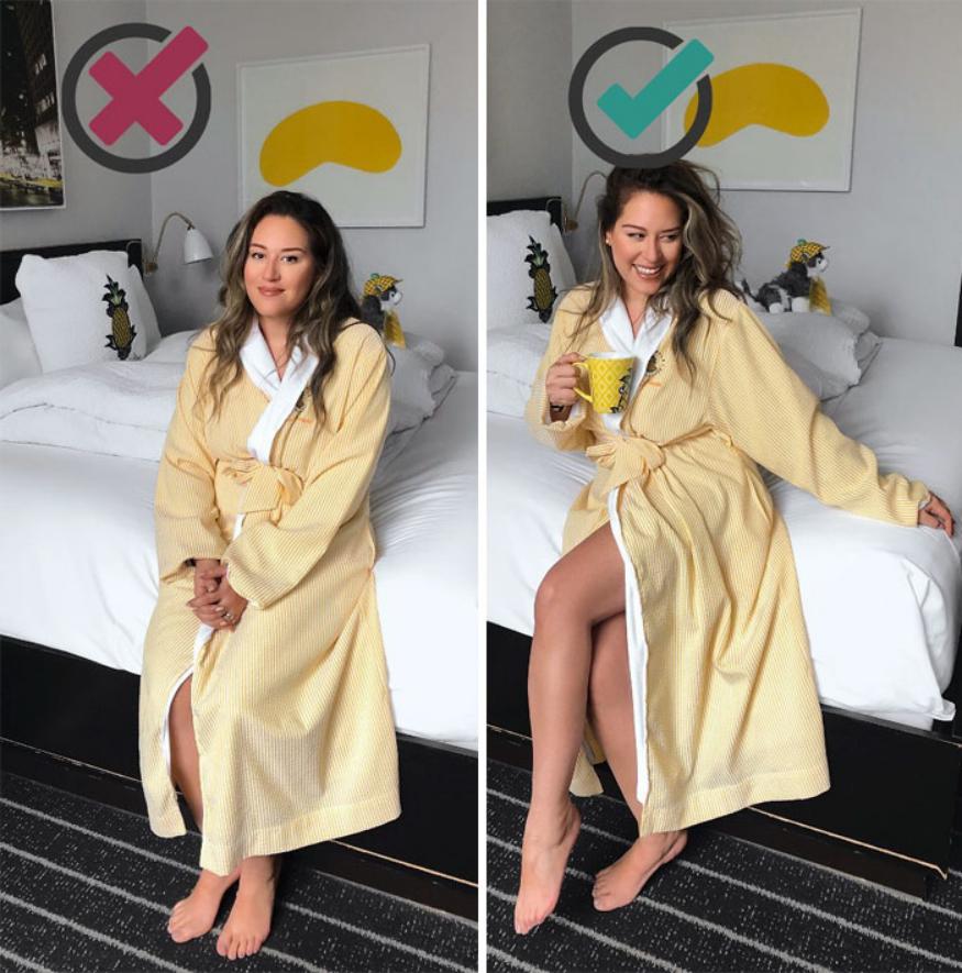 最好看又不显胖的拍照姿势,拍照怎么摆pose不显胖