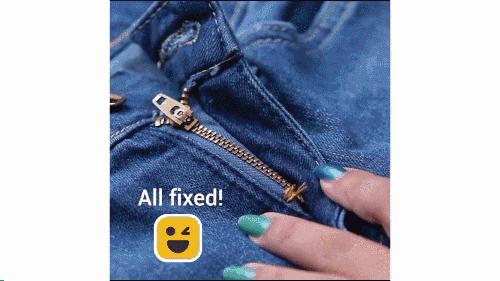 衣服拉链头坏了各种修复方法,拉链坏了一根吸管就能搞定