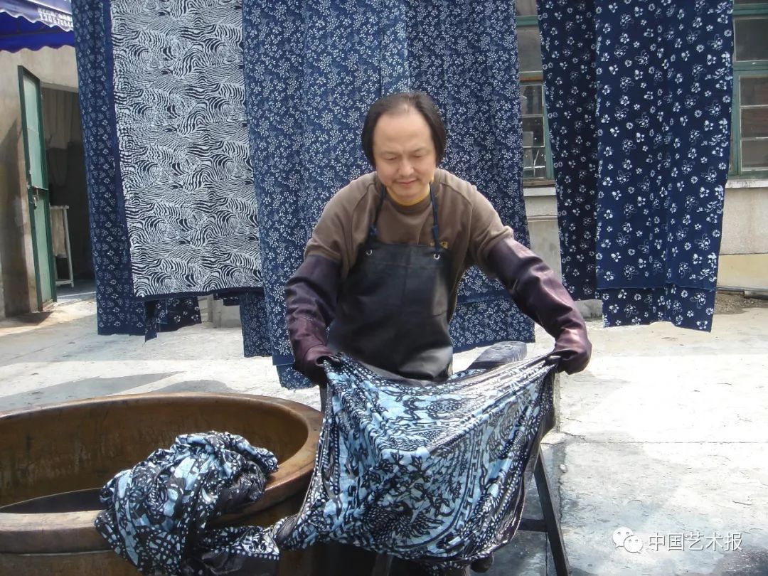 吴元新,吴元新谈蓝印花布