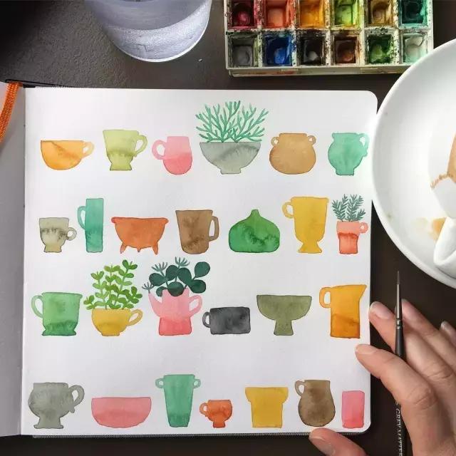 手残党零基础画,纹理画教程初学者