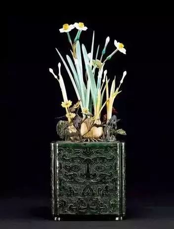 故宫里的玉石盆景,故宫景泰蓝盆景欣赏